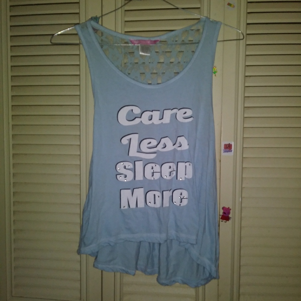 ⭐ 3 for $10 Blue tank top